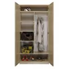 Kledingkast Top E Shop SD-90 SON KPL, eikenkleurig frame, 7 legplanken, 2 deuren