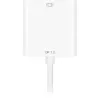 DisplayPort-naar-DVI-adapterkabel Sharkoon 0,15 m wit — DisplayPort 1.2 naar DVI