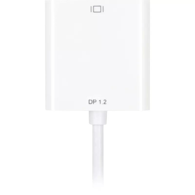 DisplayPort-naar-DVI-adapterkabel Sharkoon 0,15 m wit — DisplayPort 1.2 naar DVI