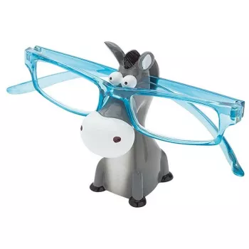 Brilhouder WEDO 202 27105 universele brilstandaard van kunsthars, antraciet/wit, breedte 55 mm