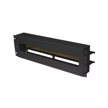 Kabelmanagementpaneel Lanberg AK-VDP103-B staal zwart 482,5 mm