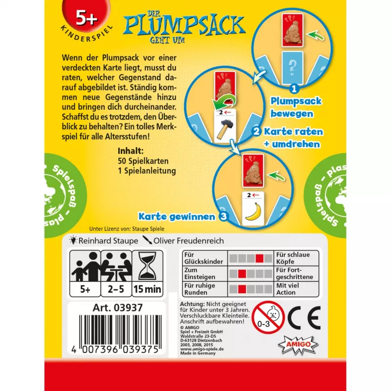 Der Plumpsack geht um, memoryspel
