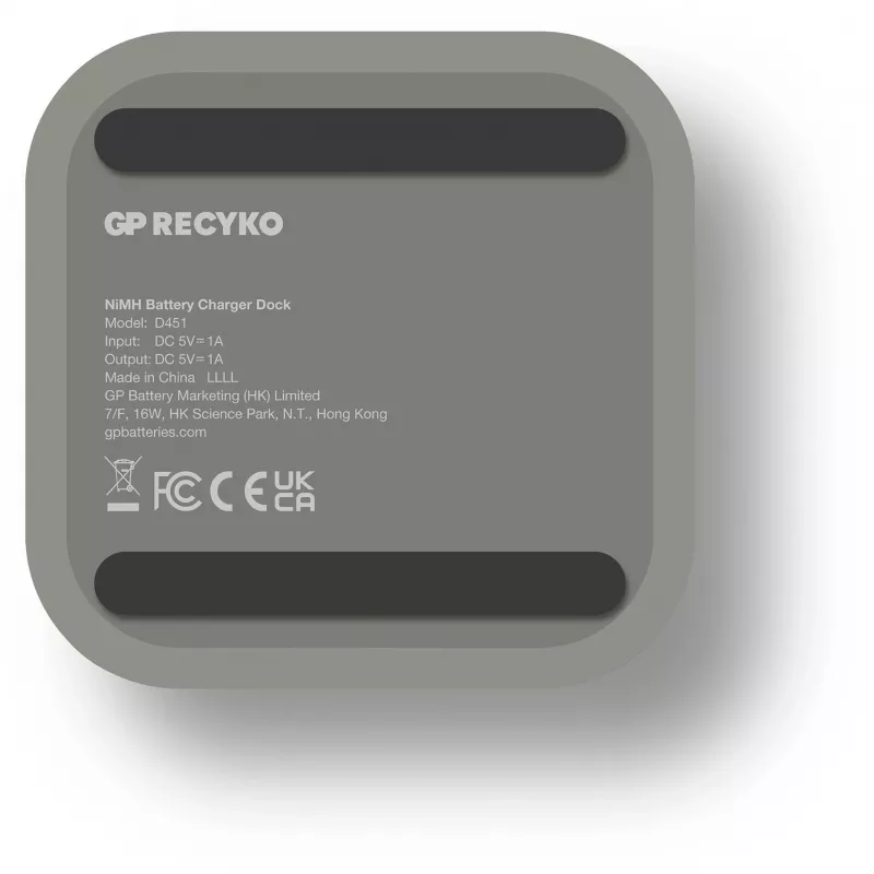 Batterijoplader-dockingstation GP M452 voor NiMH Micro AAA, Mignon AA accu's