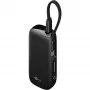 Powerbank 5.000 mAh, geïntegreerde USB-C-kabel 13 cm, 20 watt (zwart, 5 Ah, 1x USB-A, 1x USB-C, PD, QC)