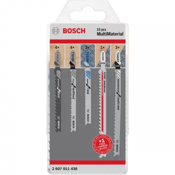 Bosch 2 607 011 438 decoupeerzaag-/figuurzaag-/sabelzaagblad decoupeerzaagblad carbide 15 stuks