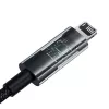 Baseus Gem USB-naar-IP 2,4A snellaadkabel 2 m Zwart