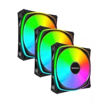 MONTECH AX120 PRO zwart 120mm ARGB 3-pack