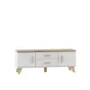 Cama tv-standaard LOTTA 140cm wit + sonoma eiken