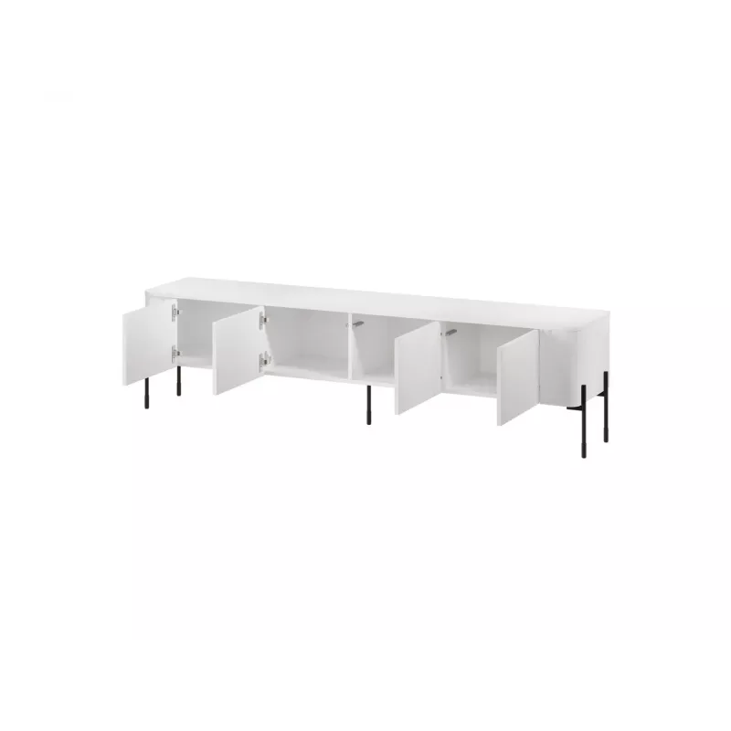 TV-kast Cama Meble VERA 190x40x50 cm, matwit, spaanplaat bovenblad