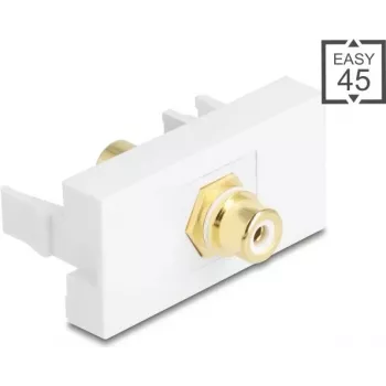 Cinch-stekker DELOCK Easy 45 model 90861, verguld