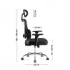 Bureaustoel mark adler Manager 3.3 zwart — ergonomisch design, draaivoet