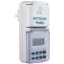 Digitale tijdschakelaar AS Schwabe 24033 — programmeerbare stopcontact-tijdschakelklok, max. 3500 W, IP44 spatwaterdicht