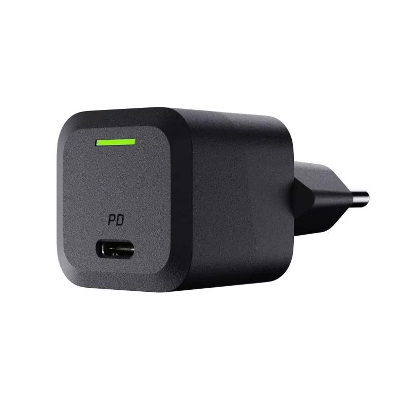 Oplader voor mobiele apparaten Green Cell CHARGC06, USB-C 33W, Quick Charge 3.0, AC-ingang 100–240V, zwart