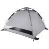 Strandtent High Peak Calida 80 — aluminium/grijs, polyester, hoogte 1300 mm, grondzeil, 4 zandzakken