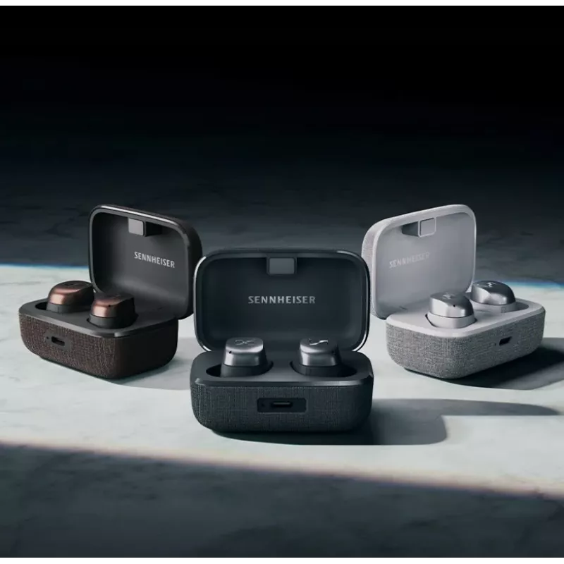 SENNHEISER Momentum MTW4 draadloze Bluetooth noise-cancelling sport-oordopjes - wit & zilver