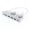 Laptop-dock / poortreplicator Satechi ST-UCICHS USB 3.2 Gen 1 Type-C, USB-A-aansluitingen, SD/MicroSD, zilver
