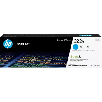 HP 222A - cyaan - origineel - LaserJet - tonerpatroon (W2221A) - voor Color LaserJet Pro MFP 3302fdn