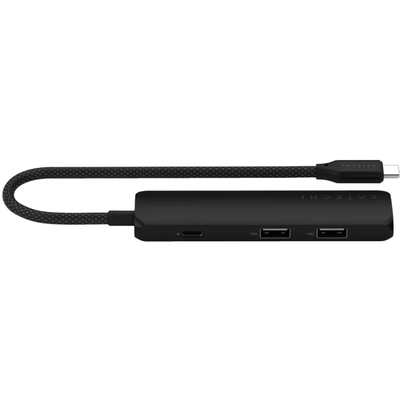 Satechi ST-P4SK interface hub USB Type-C 10000 Mbit/s zwart