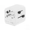 Universele reisadapter GEMBIRD TPA-EU2A12-01-W 12W USB-voeding voor internationale stopcontacten