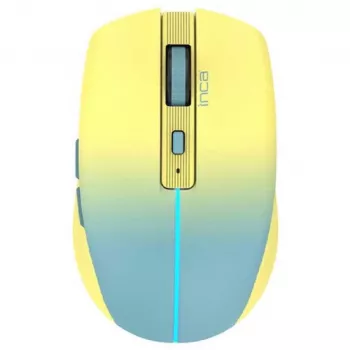 Cian Technology GmbH INCA Muis IWM-511RS Blt+Wrls RGB Basiskleur Geel