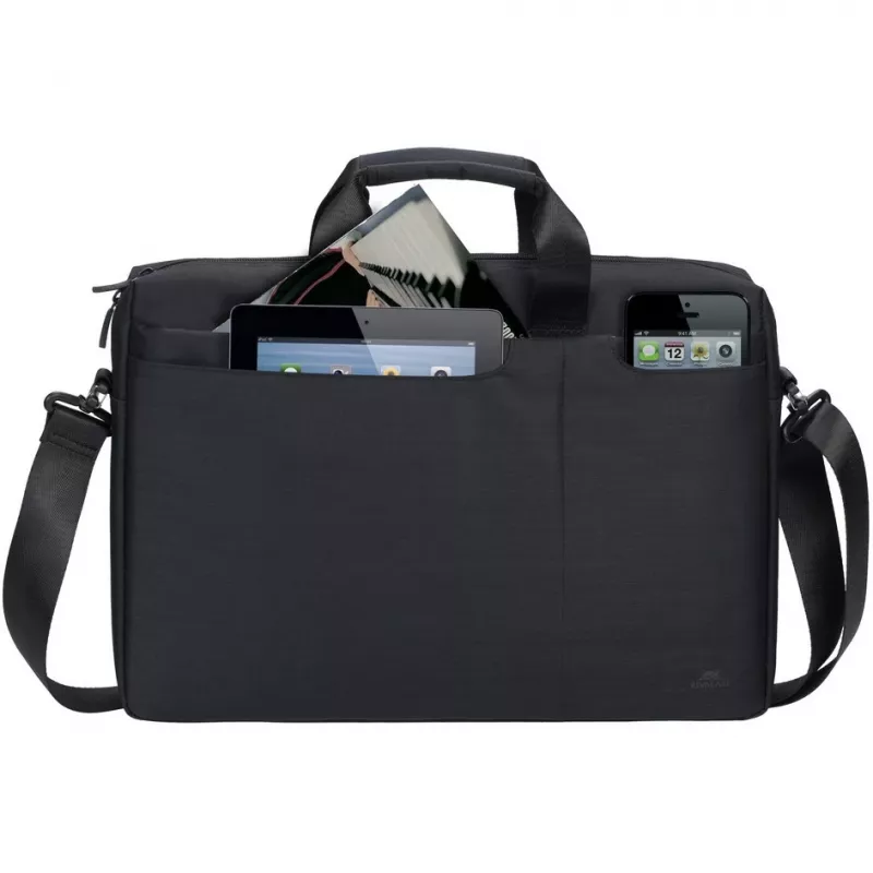 Schoudertas Rivacase Biscayne 39,6 cm (15,6 inch) zwart