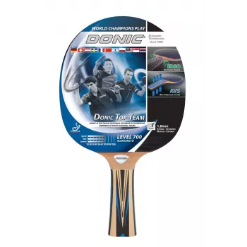 Donic Schildkröt Top Team 700 tafeltennisuitrusting zwart, blauw, hout
