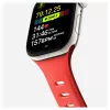 Band Nomad Tempo — rood rubber, 18 mm breed, past op polsen 135–175 mm