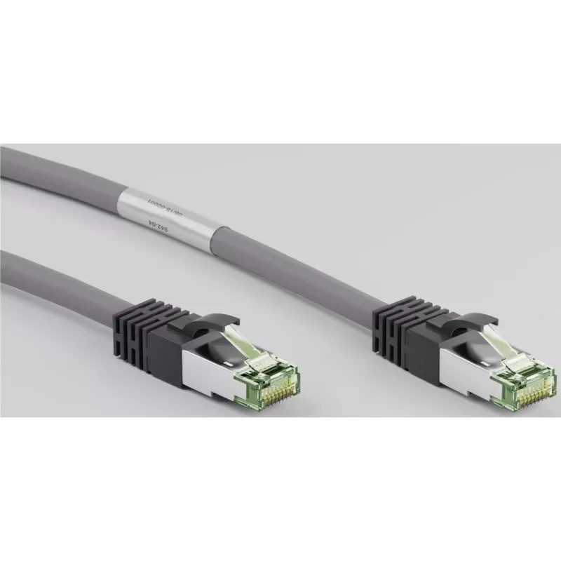 Goobay CAT 8.1 patchkabel, S/FTP (PiMF), grijs, 0,5 m - LSZH halogeenvrij, koper AWG 24 (55135)