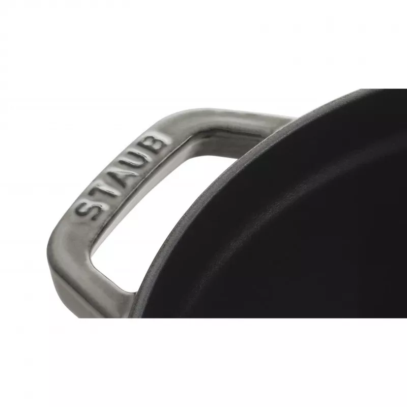 Cocotte Staub 20 cm grijs gietijzer