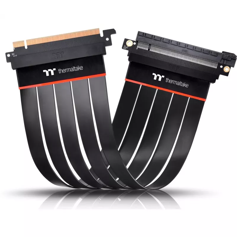 Thermaltake AC-058-CO1OTN-C1 PCIe 4.0 x16 riser-verlengkabel, 0,3 m, zwart