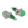 DeLOCK glasvezel hybride koppeling LC simplex stekker op SC simplex bus groen