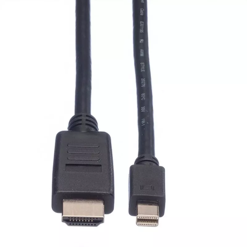Mini DisplayPort-kabel VALUE Mini DP-HDTV M/M 3 m