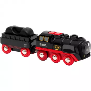 Brio batterij-aangedreven stoomlocomotief met watertank, vanaf 3 jaar
