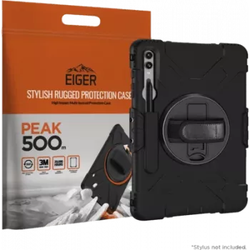 Eiger Peak 500m hoesje Galaxy Tab S9+ zwart - tablet (EGPE00164)