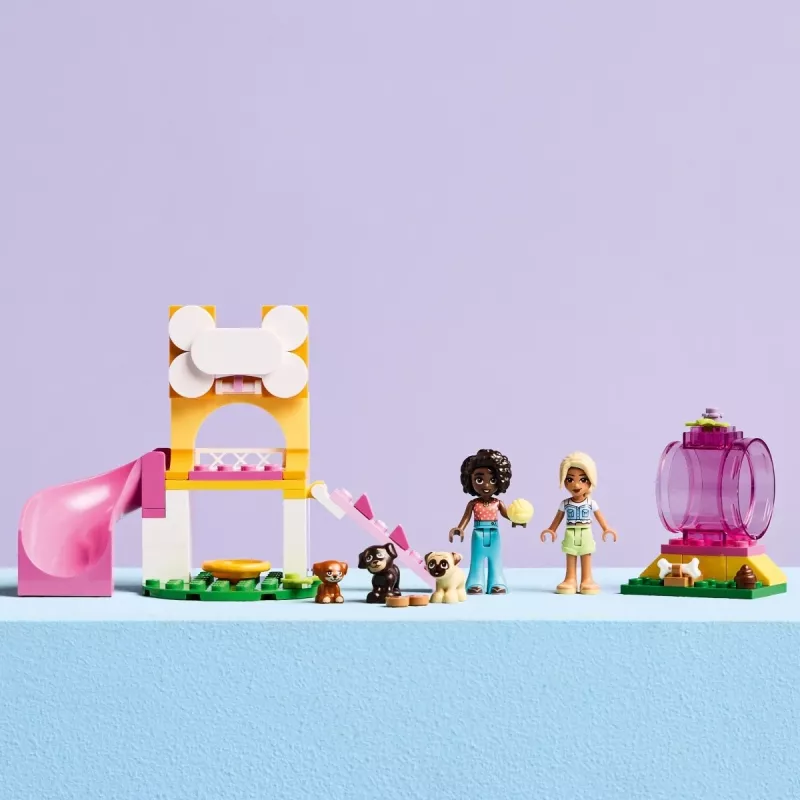 Constructiespeelgoed LEGO Friends hondjesspeelplaats set 42665, 66 onderdelen, 2 minifiguren, leeftijd 4+