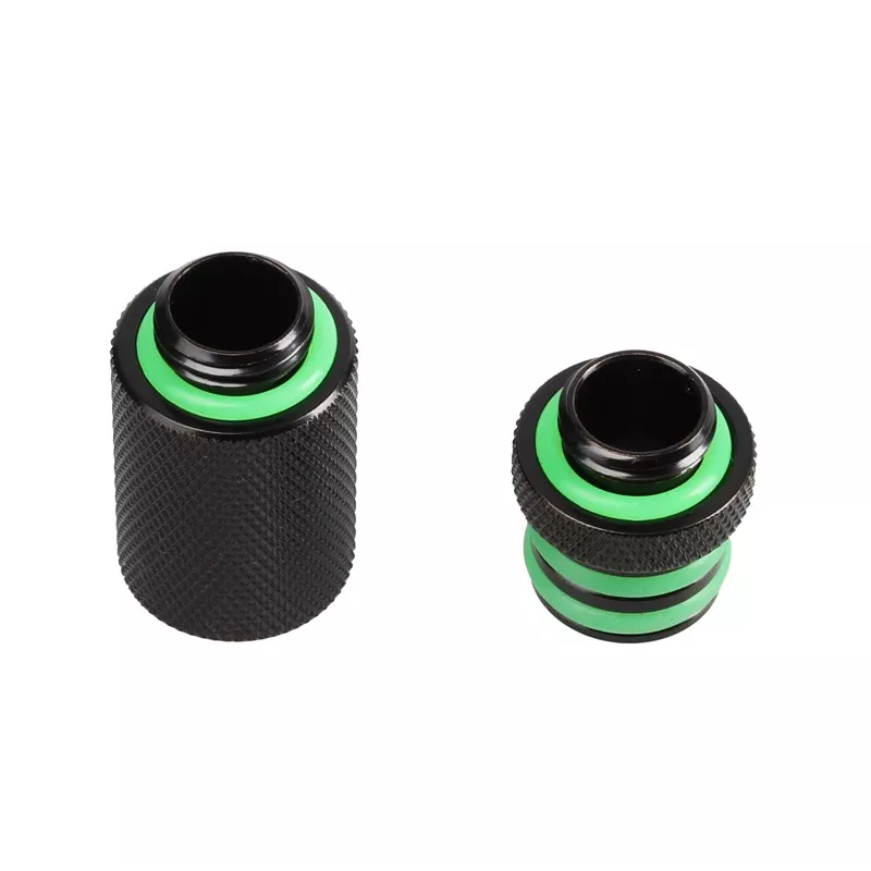 Bitspower Direct-Connect Set recht G1/4 inch AG - extra lang, zwart