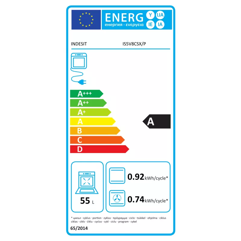 Keramische kookplaat Indesit IS5V8CSX/P — 60 cm kookplaat met 5 keramische kookzones