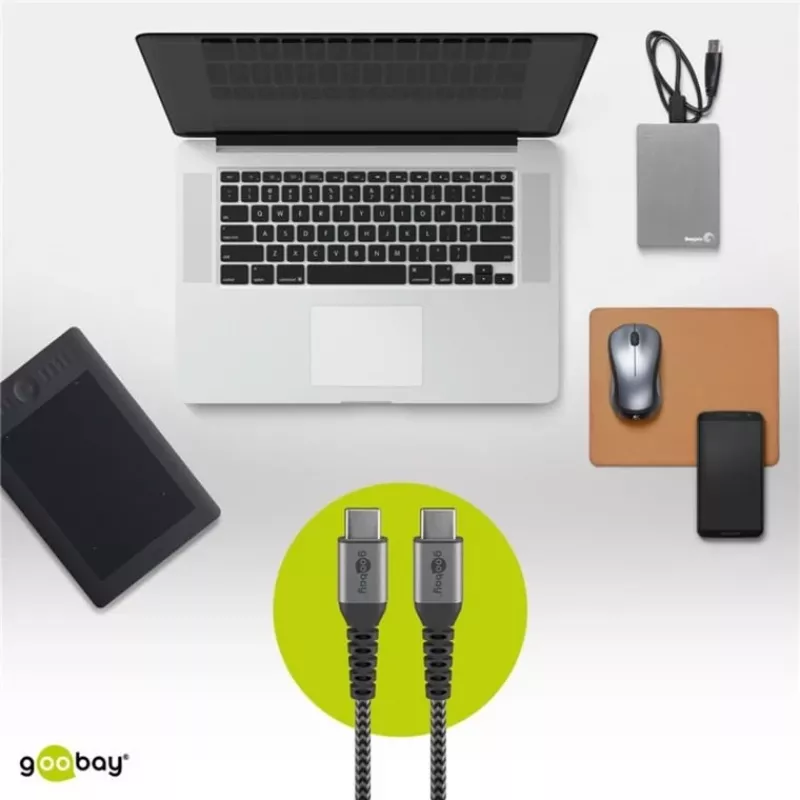 Goobay 49301 USB-kabel zwart