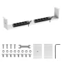 Maclean compacte kabelorganizer onder het bureau, max. belasting 5 kg, wit, MC-107 W