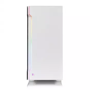 PC-behuizing Thermaltake H200 TG Snow RGB Midi Tower wit