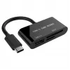 Kaartlezer USB-C SDXC/Combo/zwart