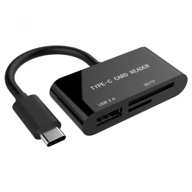Kaartlezer USB-C SDXC/Combo/zwart