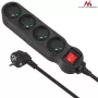 Maclean MCE180 stekkerdoos 1,4 m 4 binnenstopcontacten zwart