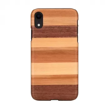 Beschermhoes voor smartphone man and wood voor iPhone XR – zwart zandoppervlak