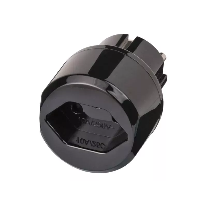 brennenstuhl reisadapter - stopcontactadapter - zwart (1508480)