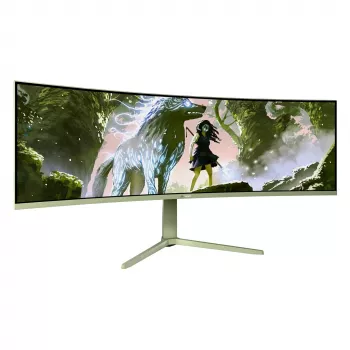 Curved computermonitor Arozzi Nova 49 inch (124,5 cm) dual QHD 5120×1440 LED VA, 4 ms, groen