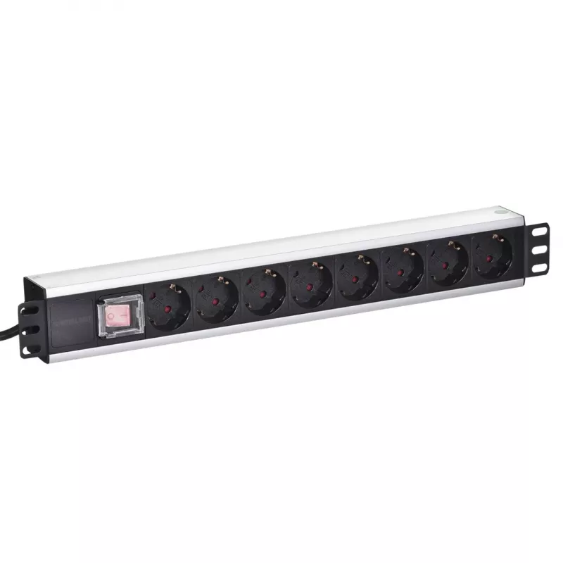 Stekkerdoos rackmount Intellinet 19 inch 8-voudig Duitse uitvoering