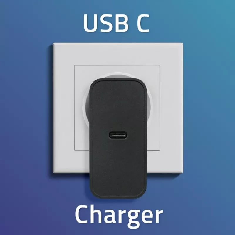 Oplader QOLTEC Super Quick PD 65W USB‑C Power Delivery 5–20V, 1x USB‑C, USB PD 3.0, Type-C-stekker, 65 W
