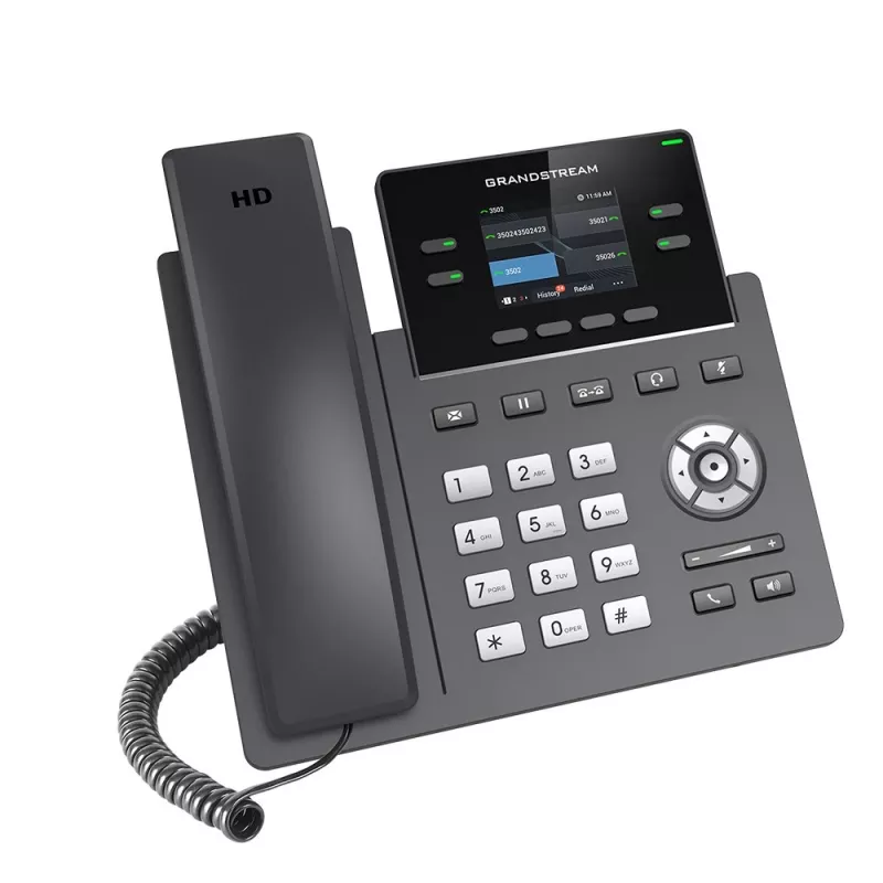 IP-telefoon Grandstream Networks GRP2612G zwart 4 lijnen lcd