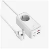 Voedingsadapter FIXED FIXCS65-1.5-WH met 2× USB-C PD 65 W en 2× USB-A-aansluitingen